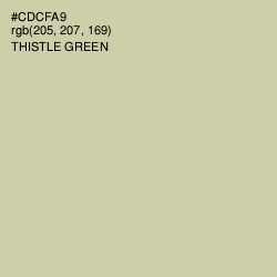 #CDCFA9 - Thistle Green Color Image